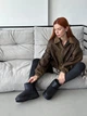 Угги женские зимние кожаные STILLI 36 23 см Черные (WT0110) - изображение 6
