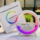 Лампа нічник з бездротовою зарядкою для смартфона bluetooth колонка будильник RGB гугл лампа розумний світильник - зображення 2