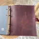 Шкіряний блокнот Professional Journals Лондон з авторським гравіюванням Калина змінний паперовий блок Бордовий - изображение 12