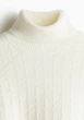 Чоловічий светр водолазка Regular Fit H&M (57833) M Молочний - изображение 2