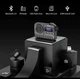 Портативний FM радіоприймач / Bluetooth-колонка з акумулятором MLOVE цифровий LED дисплей MP3-плеєр USB-рекордер - зображення 12