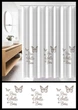 Шторка для ванної кімнати Trento Butterfly бiла 180*180 - изображение 3