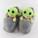 Тапочки Кигурми игрушки Kigurumi Мастер Йода Звездные Войны Домашние Плюшевые Мужские Серый 36-43 (М753137) - изображение 2