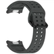 Ремінець Deexe Sport Loop для Samsung Galaxy Watch 4 / 5 / 6 / 7 / FE (40mm) - Dark Grey - зображення 3