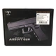 Дитячий Металевий пістолет VIGOR V313-silver-gray - зображення 2