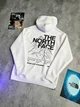 Худи унисекс с рисунком гор и логотипом the north face размер S белого цвета - изображение 4