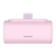 Повербанк Type-C Baseus Compact Built-In Type-C Connector 5000mAh 20W розовый (P10068306413-00) - изображение 2