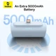 Повербанк Type-C Baseus Compact Built-In Type-C Connector 5000mAh 20W голубой (P10068306313-00) - изображение 8