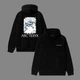 Худи унисекс с рисунком логотипа на фоне гор Arcteryx размер L черного цвета - изображение 2