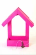 Кормушка для птиц на окно House_for_birds "Балкон" розовая - изображение 2