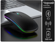 Беспроводная мышь Bluetooth 5.2/2.4Ghz USB, подсветка RGB, аккумулятор, Черный - изображение 1
