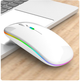 Беспроводная мышь Bluetooth 5.2/2.4Ghz USB, подсветка RGB, аккумулятор, Черный - изображение 7