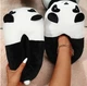 Домашние Тапочки Игрушки Кигуруми Kigurumi Панда Мягкие Теплые Для Девочки Черный с белым 35-41 (Д733103) - изображение 3