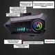 Беспроводная мотогарнитура Y10 на шлем с мягким микрофоном и Bluetooth 5.3 + аксессуары, черная (89665520) - изображение 4