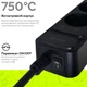 Сетевой фильтр-удлинитель RZTK Power Strip Pro 3 + 2 USB-A + USB-С (PD20W) Black 2 м - изображение 11