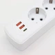 Удлинитель переноска на 4 розетки с USB, кабель 2 м - изображение 5