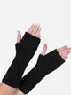 Митенки женские вязаные Malisa Гарсия 10-5026-LT-218 One Size Черные - изображение 1