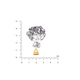 Серебряная Брошь Пани Amethyst - изображение 2