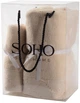 Набор 2 махровых полотенца Soho для ванной 35x75 + 70x140 см Bow Cream (A160070) - изображение 2