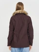 Парка демисезонная с мехом женская H&M 6594538dlog 34 Сливовая (PS2030000229796) - изображение 2