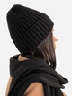 Шапка женская ARTKNIT Sofia Wool 38231 54-58 Черная (4823093417991) - изображение 4