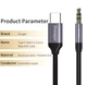 Аудіо-перехідник Type-C to AUX Mini-Jack 3.5 mm Essager для iOS пристроїв iPhone 15/15 Pro/15 Plus/15 Pro Max/16/16 Plus/16 Pro Max, Android пристроїв Xiaomi, Meizu, Samsung, Huawei, Oppo, Vivo, LG 1М Кабель Аукс на Тайп- З ( USB-C) Black-Grey - зображення 2