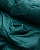 Постільна білизна з резинкою Зелений страйп сатин PREMIUM Евро розмір, наволочки 50/70 - зображення 3