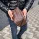 Косметичка органайзер коричнева екошкіра Nesser Brown factura 2.0 - зображення 5