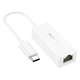 Кабель-перехiдник BOROFONE DH7 Ricco Type-C ethernet adapter(100 Mbps) White (6941991106224) - изображение 1