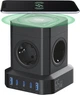 Универсальный сетевой удлинитель RZTK GaN Hub Wireless 65W + 3 USB-A (QC 3.0) + USB-С (PD20W) Black 2 м - изображение 2