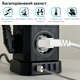 Универсальный сетевой удлинитель RZTK GaN Hub Wireless 65W + 3 USB-A (QC 3.0) + USB-С (PD20W) Black 2 м - изображение 11