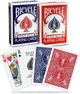 Гральні карти Bicycle Rider Back Playing Cards - Red and Blue (073854094358) - зображення 1