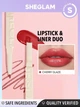 Помада - олівець для губ 2 в 1 Sheglam Glam 101 Lipstick & Liner Duo TeinteTransparent Glam 101 Cherry Glaze - изображение 2
