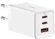 Мережевий зарядний пристрій Baseus GaN5 Pro Fast Charger 2Type-C+USB 65W + Cable Type-C topype-C CCGP120202 White - зображення 2