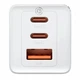 Мережевий зарядний пристрій Baseus GaN5 Pro Fast Charger 2Type-C+USB 65W + Cable Type-C topype-C CCGP120202 White - зображення 4