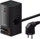Сетевое зарядное устройство Baseus Power Combo Digital Power Strip 2AC+USB+Type-C+Retractable-C 65W with 1.5m Power Cord PSLR000301 Black - изображение 3