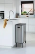 Відро для сміття Brabantia Bo Touch Bin Hi двосекційне 2х30 л матовий сталевий 130649 (00800817) - зображення 3