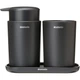 Набор аксессуаров для ванной Brabantia ReNew из 3 предметов графит 280368 (00801020) - изображение 1