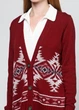 Кардиган женский - кардиган Hollister HC6389W XS Темно-красный - изображение 2