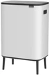 Бак для мусора Brabantia Bo Touch Bin Hi двухсекционный 2х30 л белый 130601 (00800818) - изображение 3