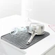 Коврик для сушки посуды силиконовый Brabantia Dish Washing Organising 44х32 см темно серый 117442 (00800682) - изображение 5