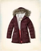 Парка женская - парка зимняя Hollister HC6274W S Бордовый - изображение 2