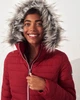 Пуховик женский - зимний пуховик Hollister HC6302W XS 10006 Красный - изображение 3