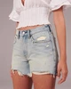 Шорты Abercrombie & Fitch AF7993W W25 Голубой - изображение 4