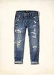 Джинсы Boyfriend Hollister HC1806W W24L25 Синий - изображение 2