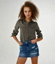 Женская рубашка - рубашка Aeropostale A0128W XS/XXS Оливковый - изображение 2