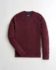 Свитер мужской - свитер Hollister HC7393M S Бордовый - изображение 2