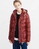 Пуховик женский - зимний пуховик Abercrombie & Fitch AF5444W M Красный - изображение 1