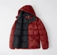 Пуховик мужской - зимний пуховик Abercrombie & Fitch AF4986M M 10300 Красный - изображение 3