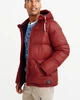 Пуховик мужской - зимний пуховик Abercrombie & Fitch AF4986M M 10300 Красный - изображение 4